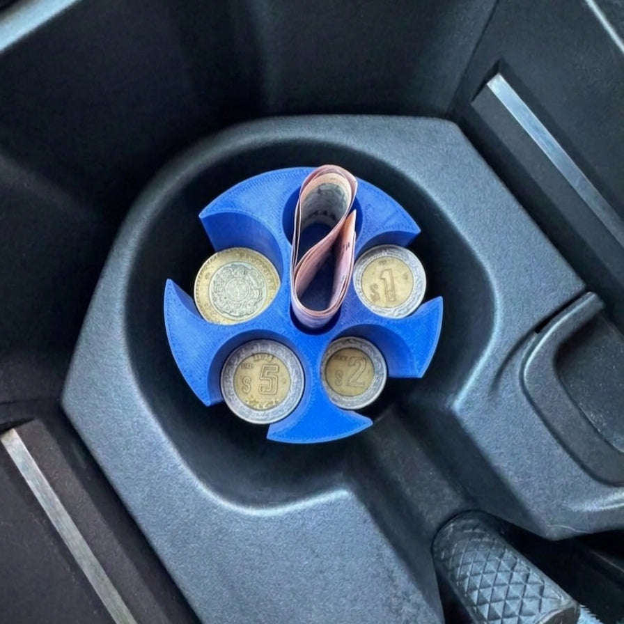 Organizador de monedas y billetes