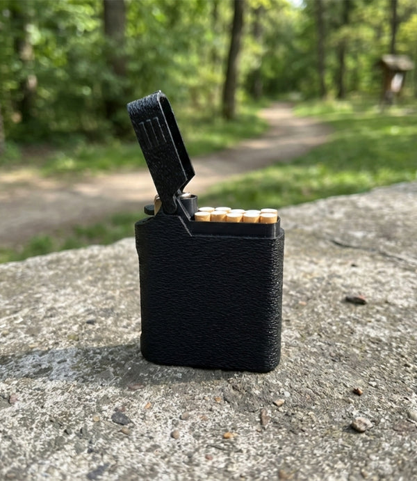Cigarrera para 9 Cigarros Cortos y Encendedor