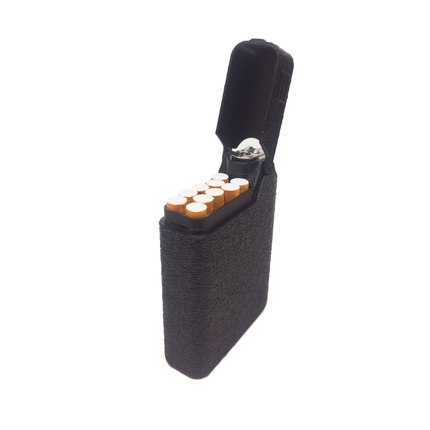 CIGARRERA 9 CIGARROS CORTOS Y ENCENDEDOR - Paquete 12