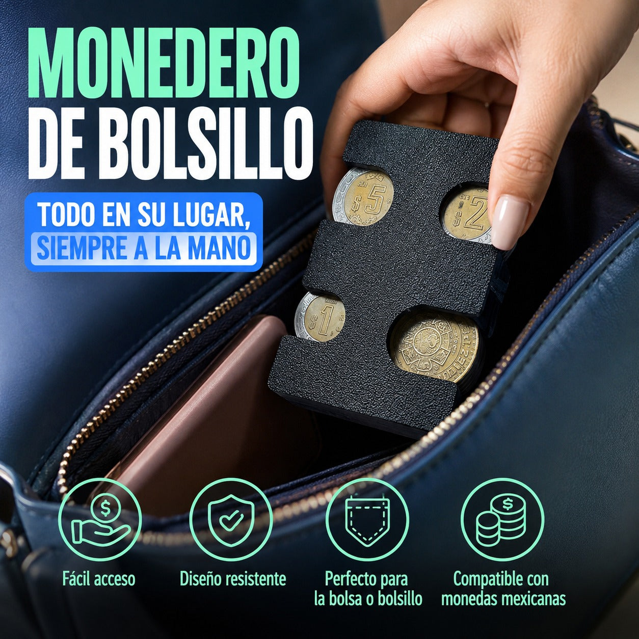 MONEDERO PORTATIL - Paquete de 20