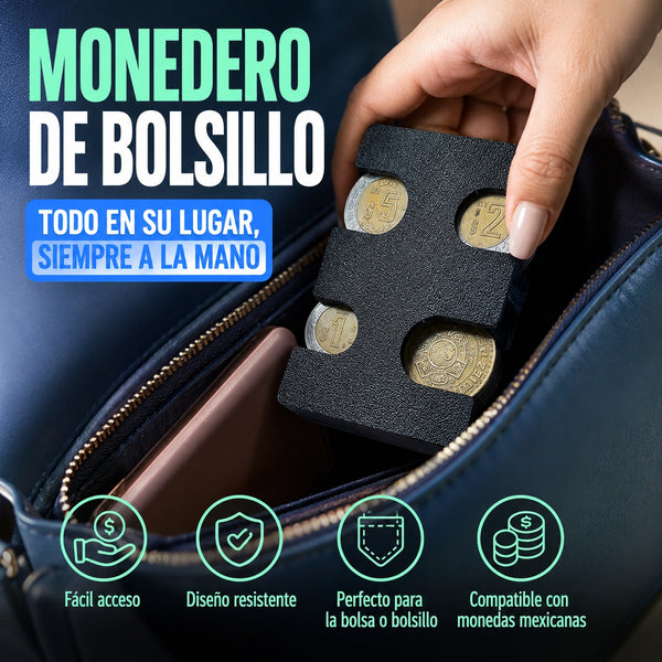 MONEDERO PORTATIL - Paquete de 20